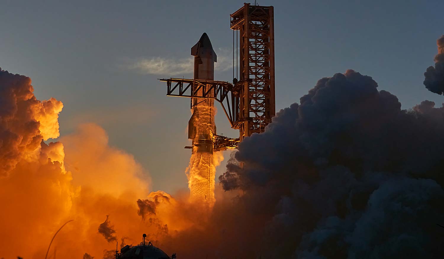 Фото второго запуска корабля Starship 18 ноября