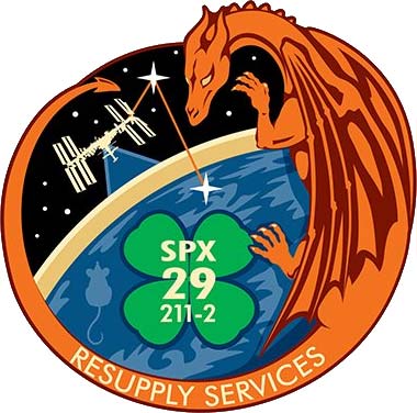SpaceX Falcon 9 SpX-29 Mission Patch