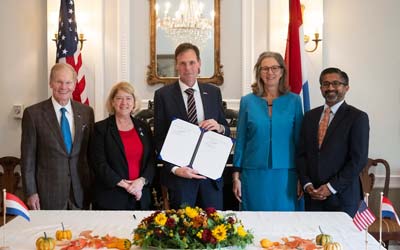 NASA приветствует Нидерланды как новую страну, подписавшую Соглашение Артемиды