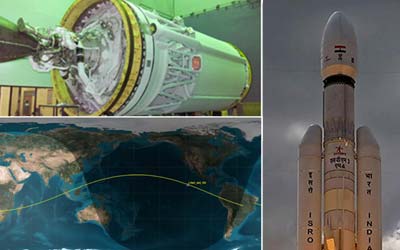 Часть ракеты LVM3 M4 упала на Землю