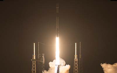 Запуск ракеты Falcon 9 Block 5 с группой спутников Starlink Group 6-29