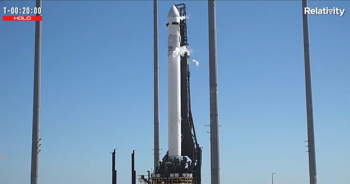 Ракета Terran-1 готовится к старту. Запуск в 21:35 по киевскому времени