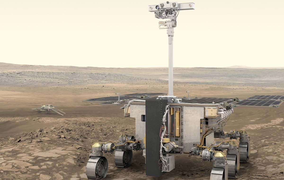 Художественное изображение ExoMars Rosalind Franklin rover