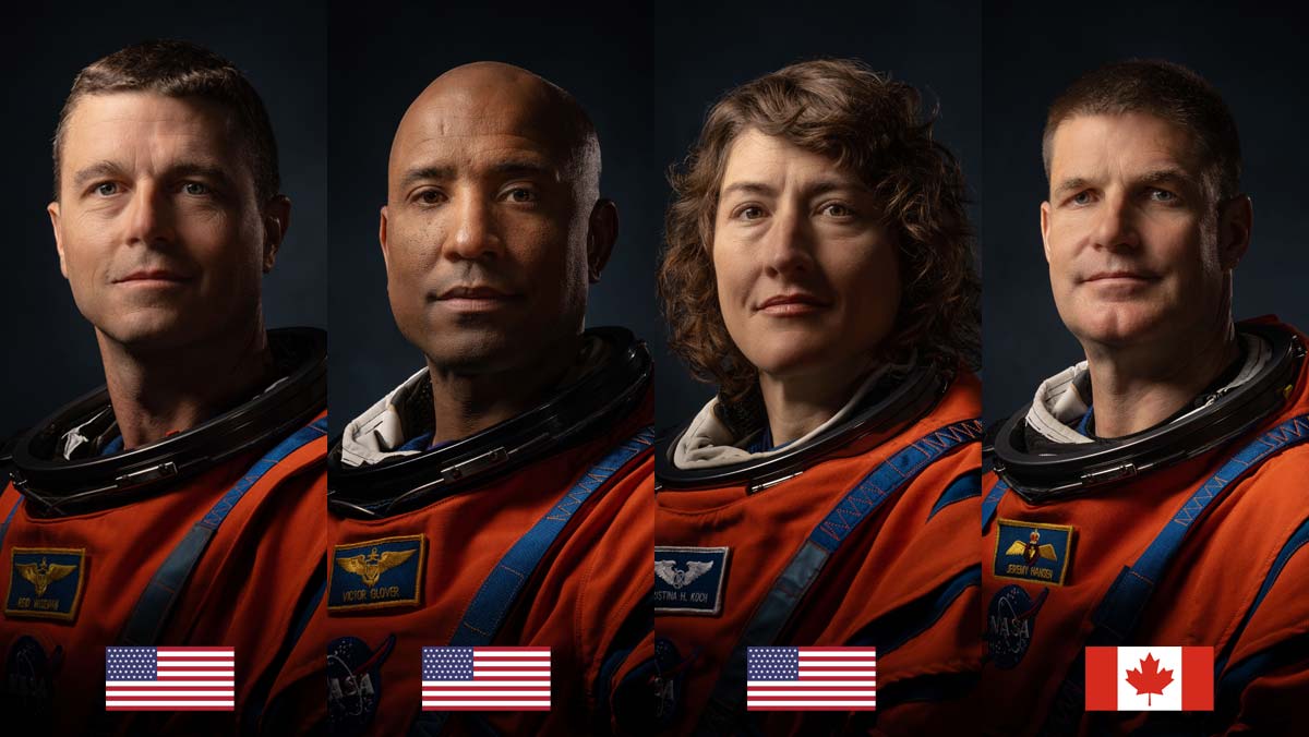 NASA объявило имена участников миссии к Луне Artemis 2
