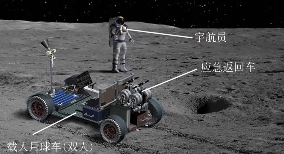Маленький складной багги пригодится для будущей лунной базы Китая