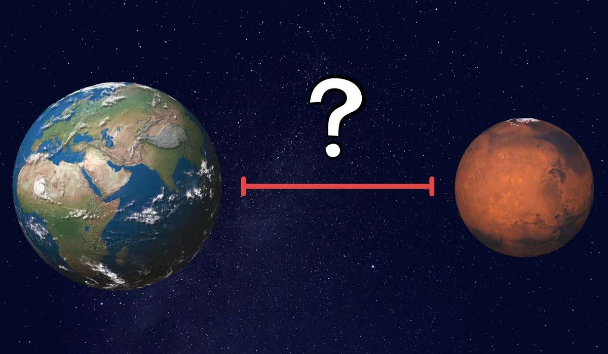 Расстояние между Землей и Марсом