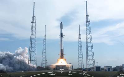 Запуск группы спутников Starlink Group 5-10 ракетой Falcon 9 Block 5