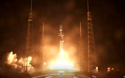 SpaceX запустила ракету Falcon 9 Block 5 со спутником Intelsat 40e