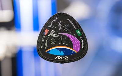 Логотип миссии Axion Space Ax-2 в МКС