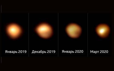 Бетельгейзе превратится в сверхновую звезду в ближайшие десятилетия