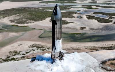 Следующий прототип Starship от SpaceX вращает двигателями перед испытательным огнем