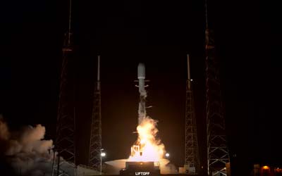 Запуск ракеты Falcon 9 Block 5 с группой спутников Starlink Group 6-8 — 7 августа 2023 года