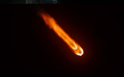 Запуск ракеты Falcon 9 Block 5 с группой спутников Starlink Group 6-9