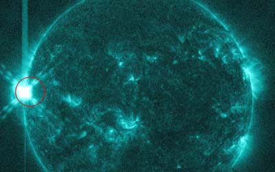 На Солнце 1 января произошел вспышка высшего класса