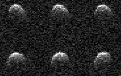 Планетарный радар НАСА сфотографировал медленно вращающийся астероид 2008 OS7