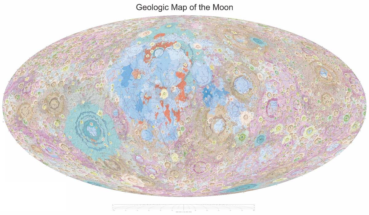 В Китае был опубликован первый в мире набор геологических карт Луны высокой четкости