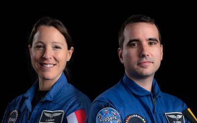 Астронавты ESA Софи Адено и Рафаэль Льежуа назначены на полет на МКС