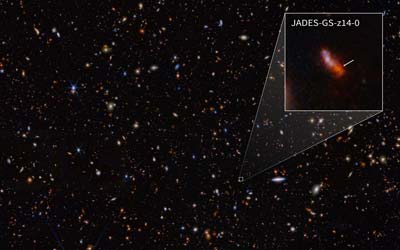 Webb обнаружил самую удаленную из известных галактик