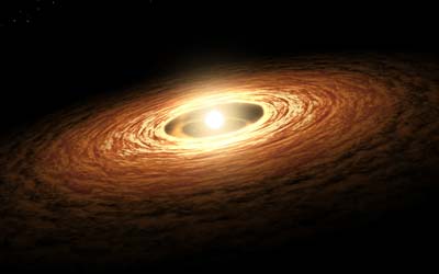 Вебб обнаружил множество молекул углерода вокруг молодой звезды