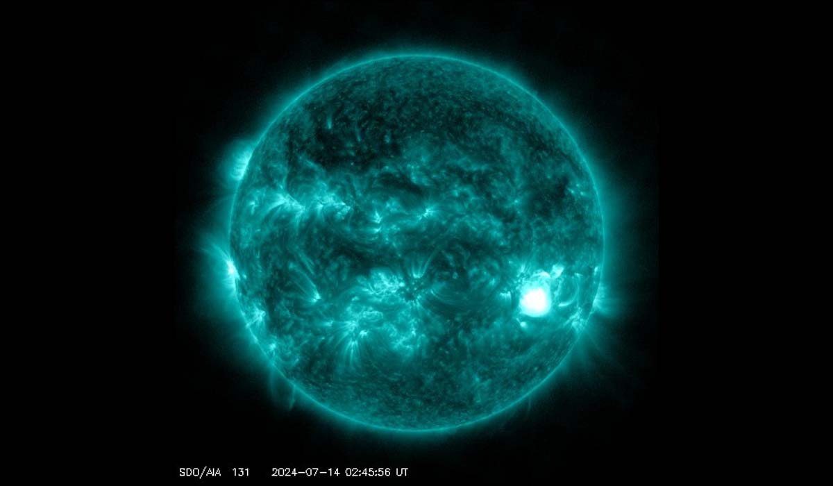 На Солнце 14 июля произошло пять мощных вспышек