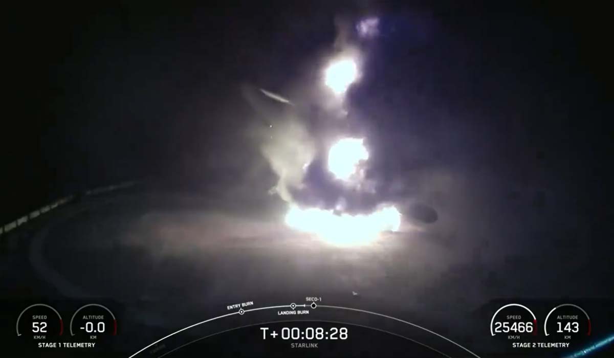 Ракета-носитель Falcon 9 потеряна в результате редкой неудачной посадки