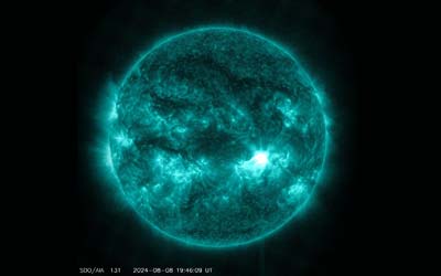 На Солнце произошла мощная солнечная вспышка