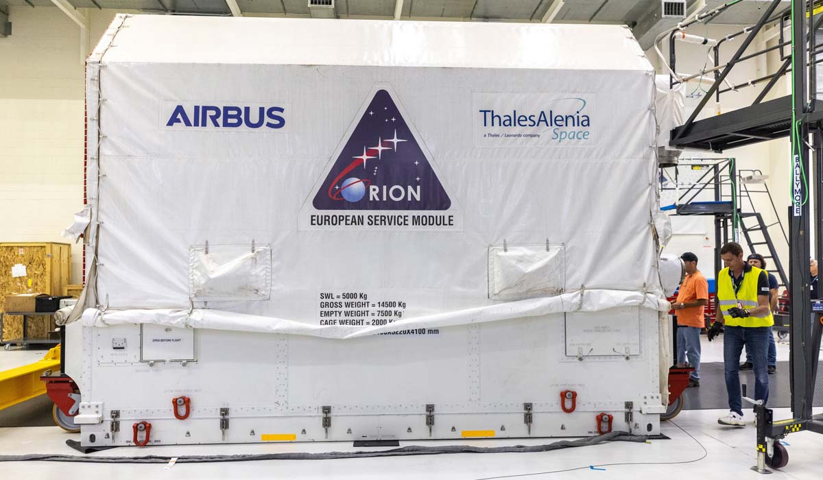 Европа доставила сервисный модуль Orion для миссии Artemis III