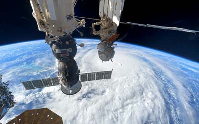 Российский космонавт Гребенкин заснял ураган «Милтон» с борта МКС