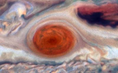 Большое красное пятно Юпитера покачивается