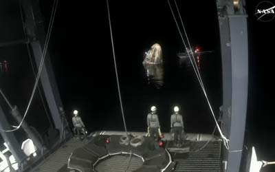 Корабль Crew Dragon с экипажем Crew-8 успешно приводнился у побережья Флориды