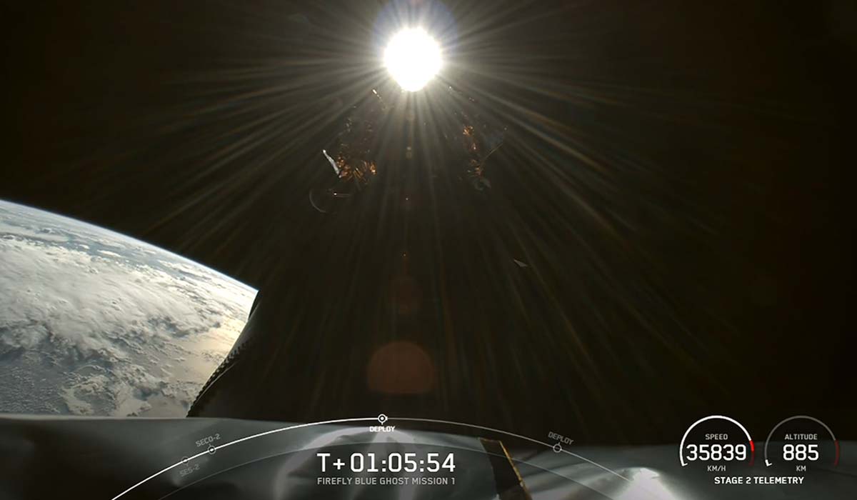 Первая миссия Blue Ghost компании Firefly Aerospace успешно стартовала и начала 45-дневный путь к Луне