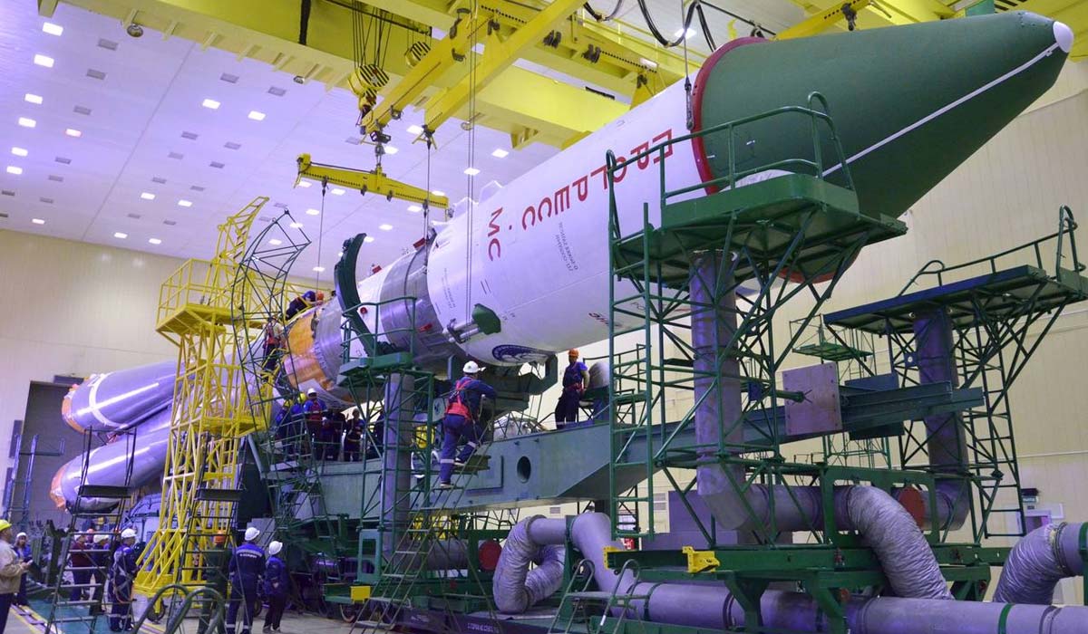 Интеграция «Прогресс МС-30» с ракетой-носителем.