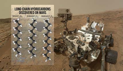 Марсоход Curiosity нашел возможные следы жирных кислот в одном из камней на Марсе