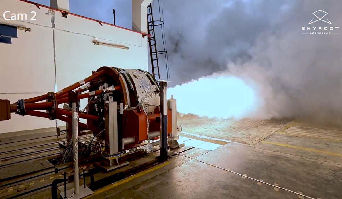 Skyroot Aerospace успешно провела статические огневые испытания Kalam-100 для ракеты Vikram-1