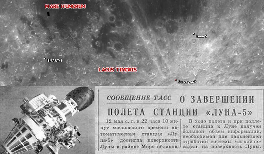 12 мая 1965 года: Луна-5 разбилась о Луну