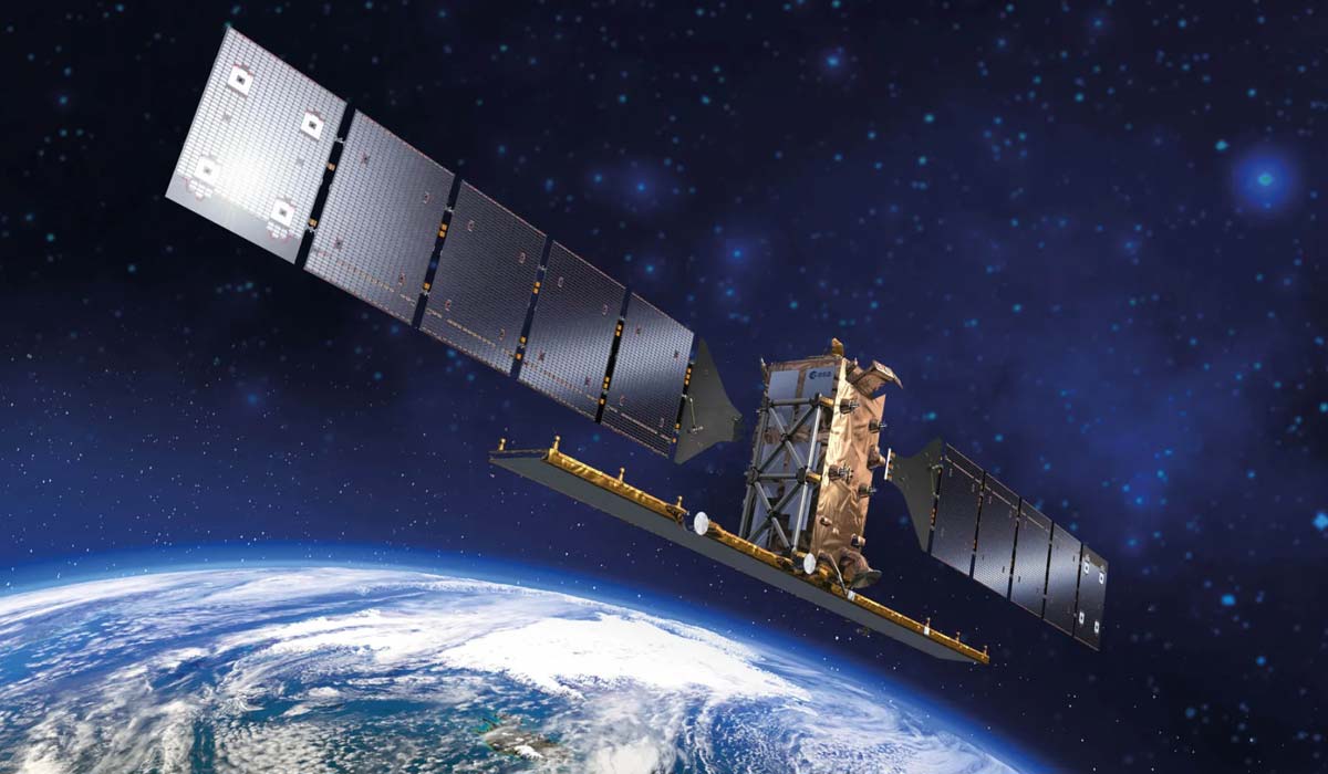 новый спутник Sentinel-1D (художественное изображение)