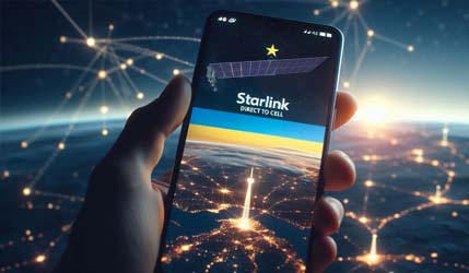 Kyivstar расширяет тестирование технологии Starlink Direct to Cell по всей Украине