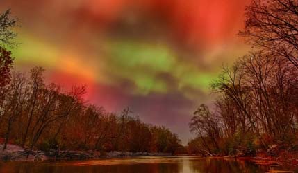 Северное сияние после солнечной вспышки: фотогалерея
