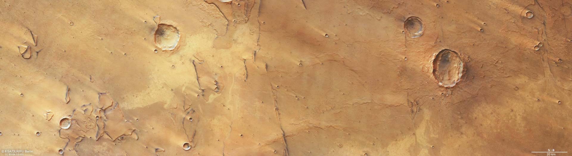 The Idaeus Fossae region of the Red Planet