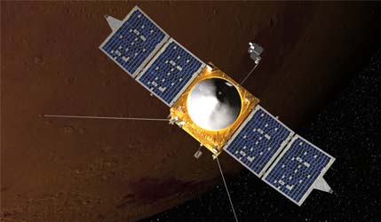 NASA сообщает о возможных серьёзных неисправностях орбитального аппарата MAVEN у Марса