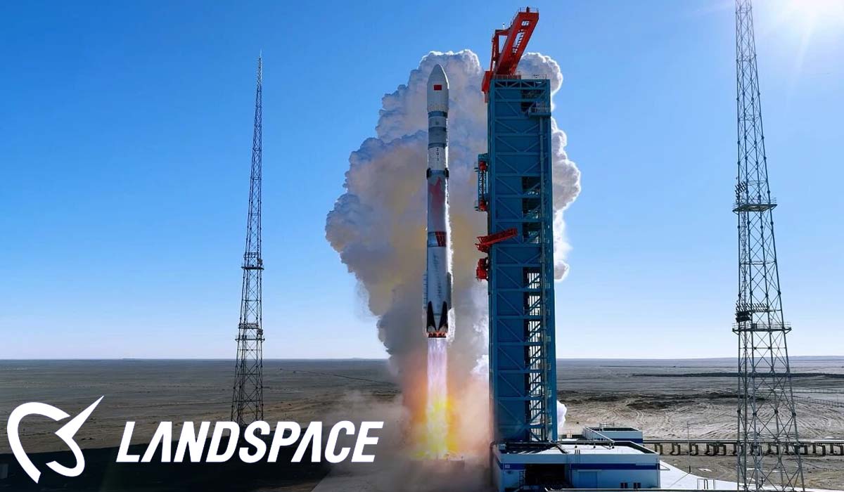 Взлет метановой многоразовой ракеты Zhuque-3 компании LandSpace