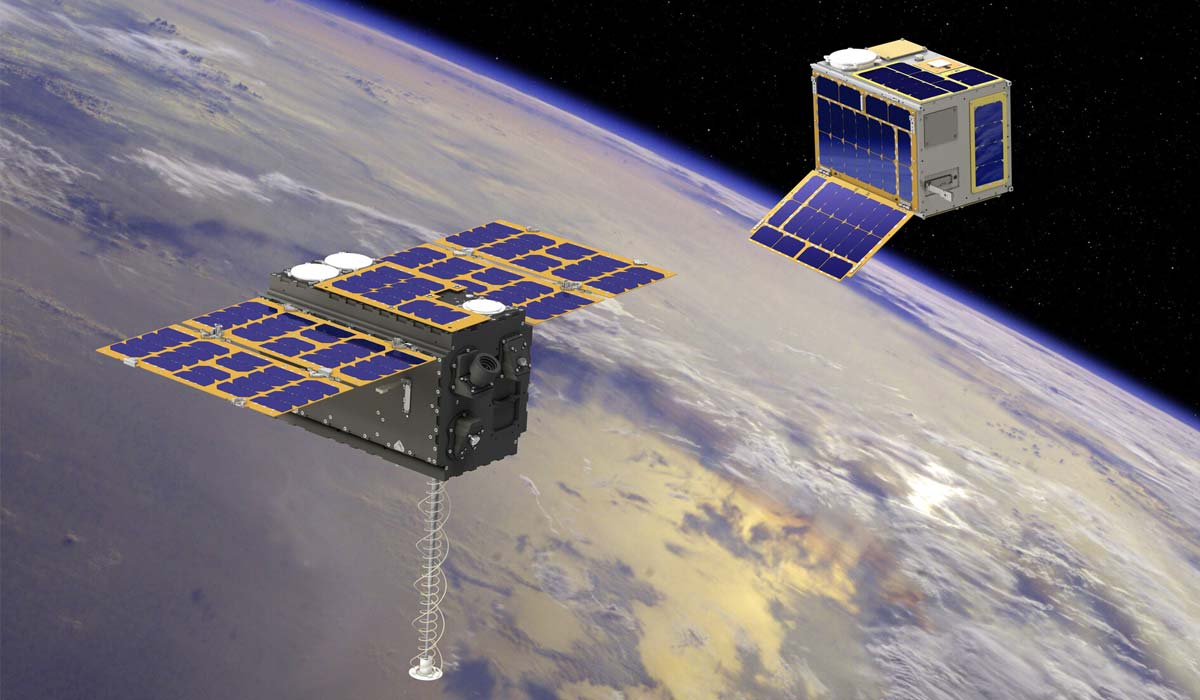 Cпутники Celeste PNT Pathfinder A Mission (художественное представление)