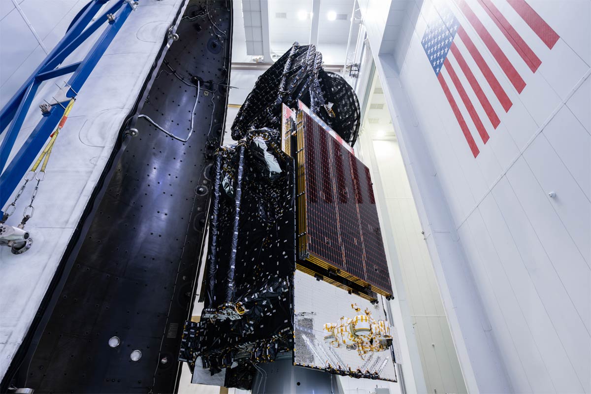 EchoStar XXV satellite fairing falcon-9