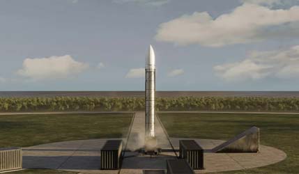 Художня візуалізація ракети Astrta Rocket 4