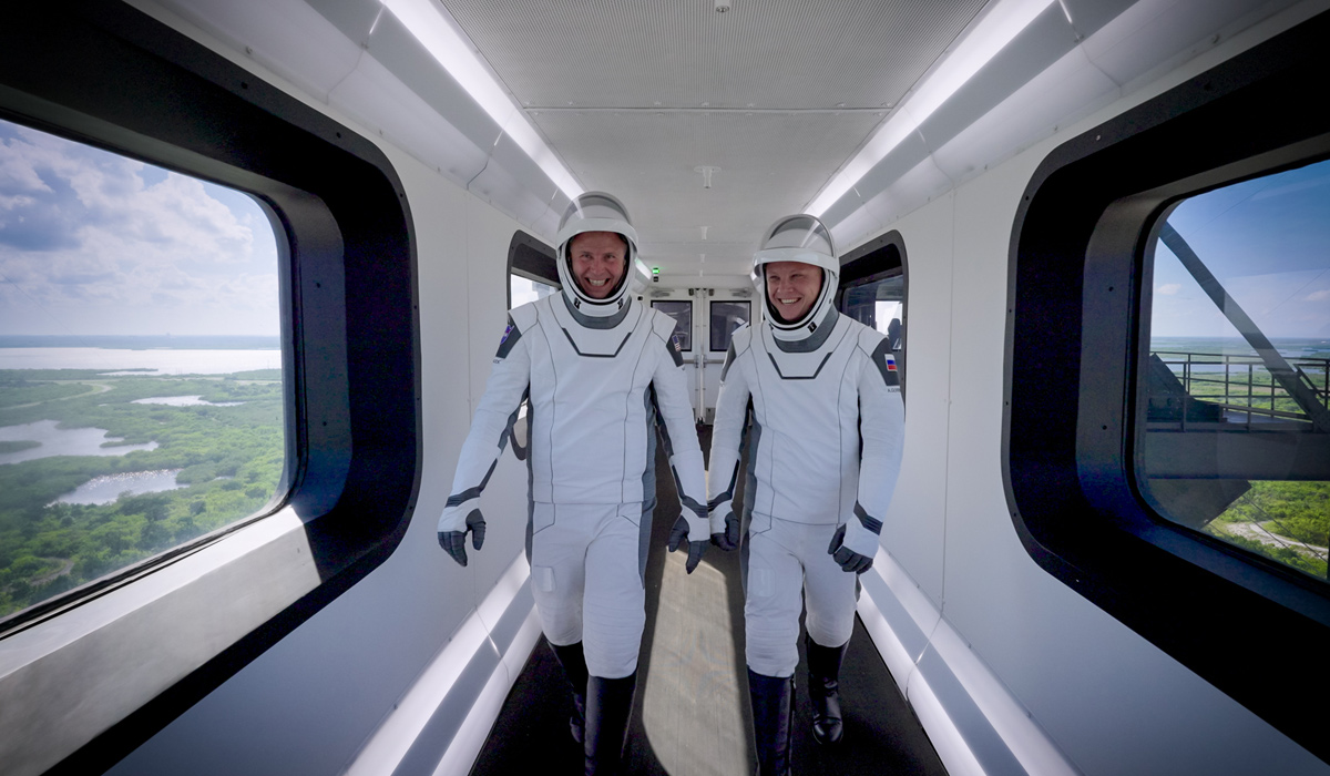 астронавт Ник Хейг и космонавт Александр Горбунов