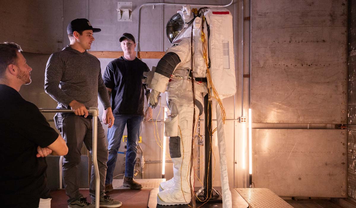 AxEMU testing in KBR Aerospace Environment Protection Laboratory