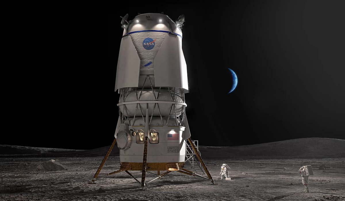 Лунный посадочный модуль Blue Origin Blue Moon Mark 2 (HLS)