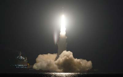 Запуск ракеты Ceres-1 со спутниками Tianqi 33-36