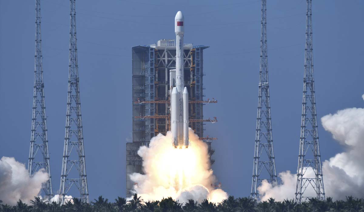 Старт ракеты Long March 7A со спутником TJSW-26A 23 июня 2026 года