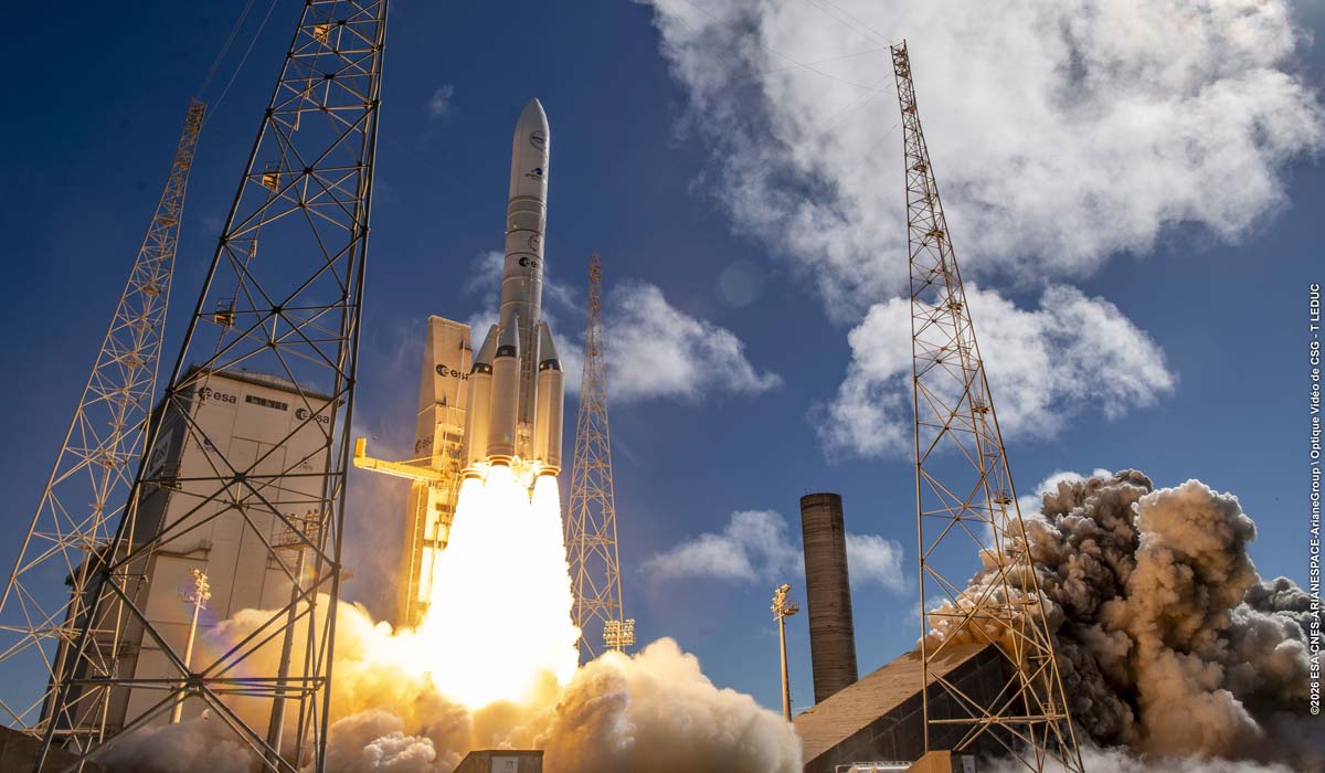 Запуск ракеты Ariane 64